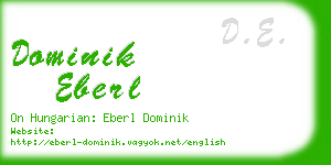 dominik eberl business card
